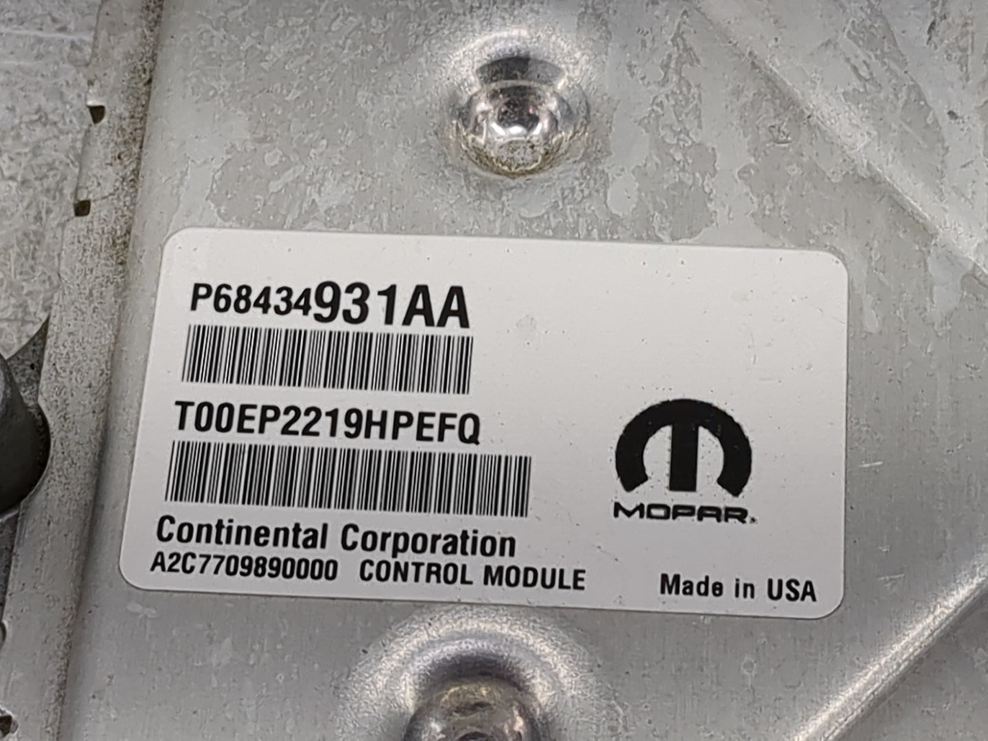 2020-2022 Jeep Grand Cherokee PCM Engine Control Computer ECU ECM PCU OEM P/N:P68434931AA T00EP2219HPEFQ Fits Fits 2020 2021