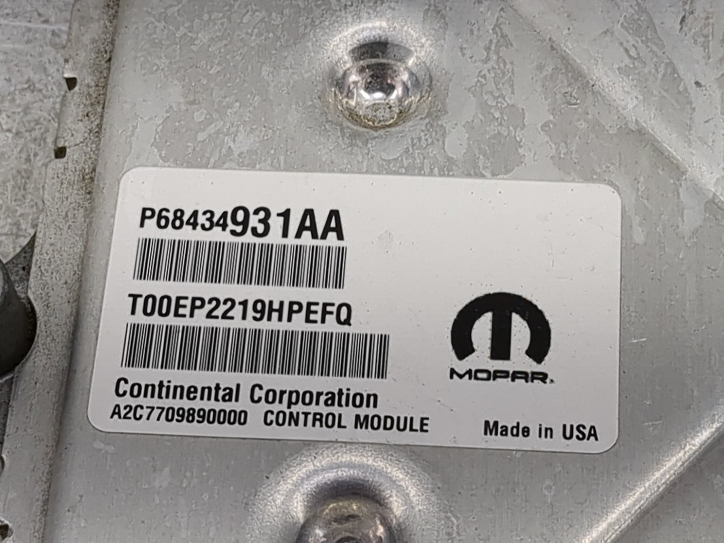 2020-2022 Jeep Grand Cherokee PCM Engine Control Computer ECU ECM PCU OEM P/N:P68434931AA T00EP2219HPEFQ Fits Fits 2020 2021