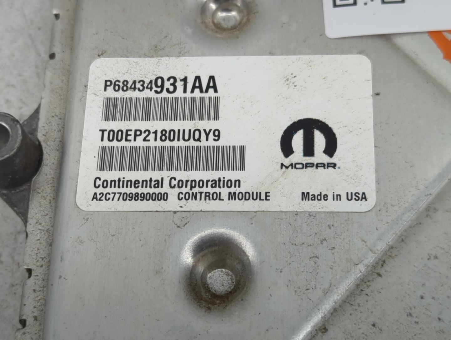 2020-2022 Jeep Grand Cherokee PCM Engine Control Computer ECU ECM PCU OEM P/N:P68496222AA P68434931AA Fits Fits 2020 2021 20