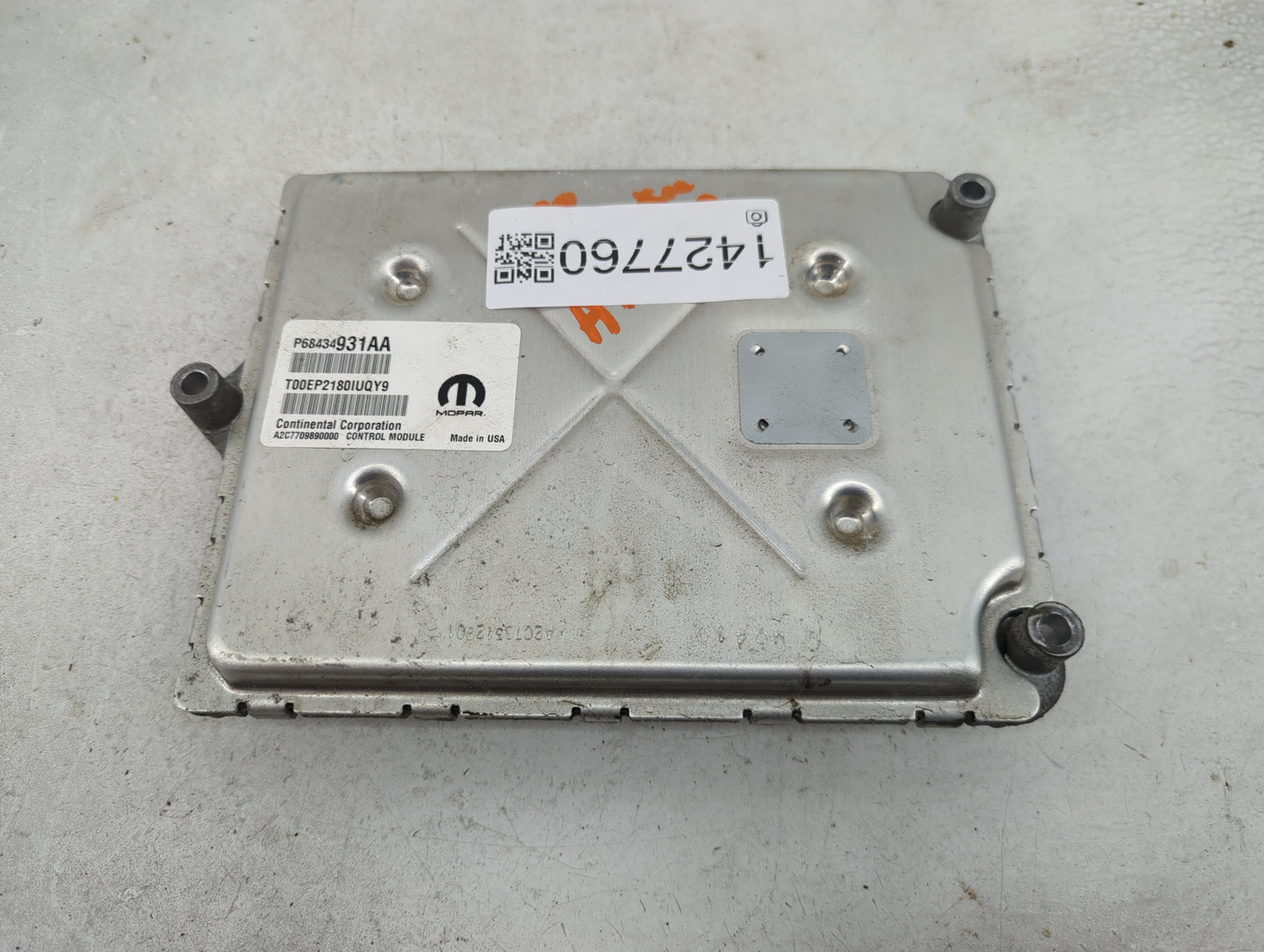2020-2022 Jeep Grand Cherokee PCM Engine Control Computer ECU ECM PCU OEM P/N:P68496222AA P68434931AA Fits Fits 2020 2021 20