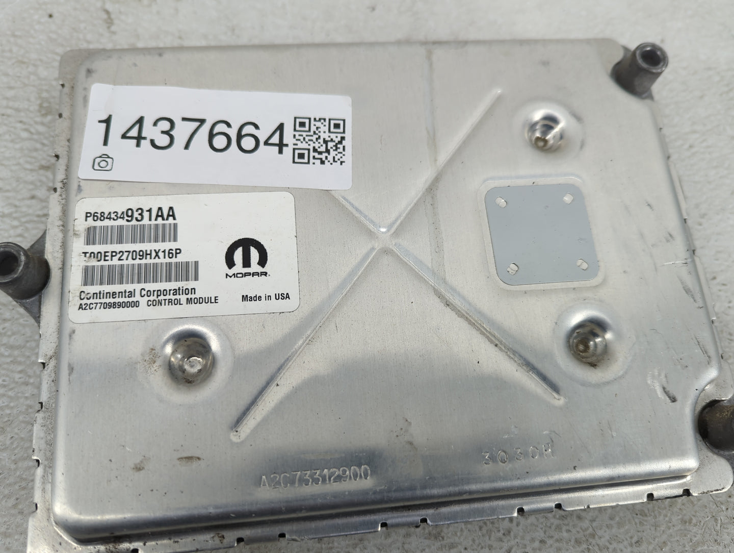 2020-2022 Jeep Grand Cherokee PCM Engine Control Computer ECU ECM PCU OEM P/N:P68434931AA Fits Fits 2020 2021 2022 OEM Used 
