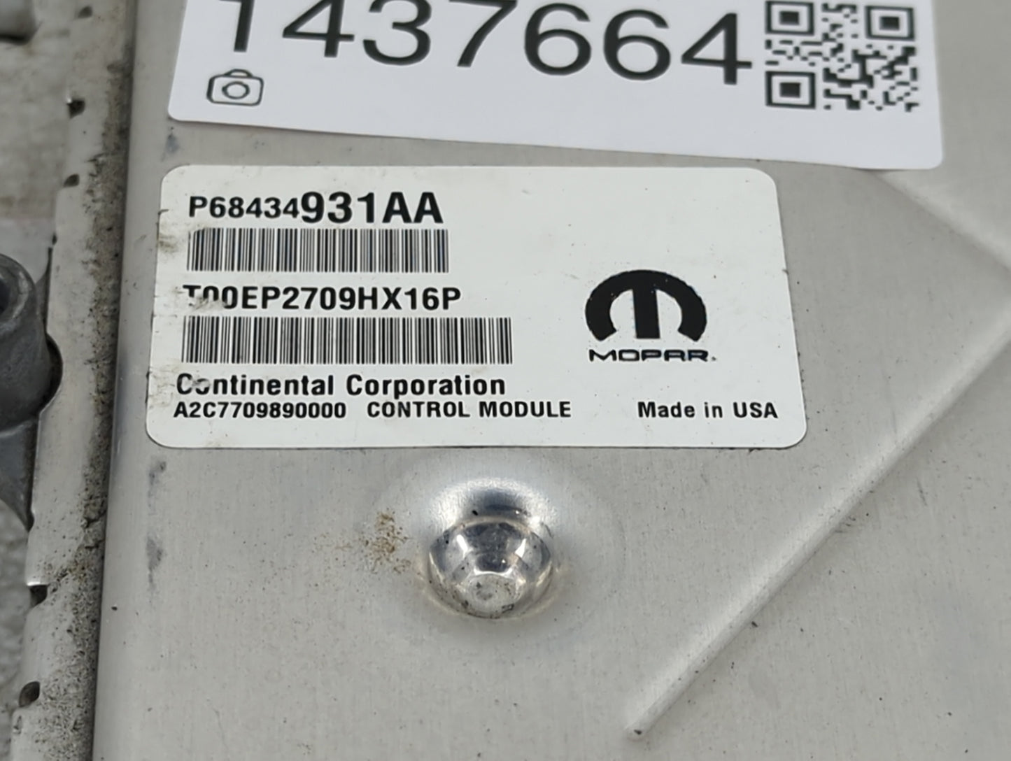 2020-2022 Jeep Grand Cherokee PCM Engine Control Computer ECU ECM PCU OEM P/N:P68434931AA Fits Fits 2020 2021 2022 OEM Used 