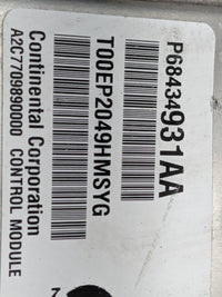 2020-2022 Jeep Grand Cherokee PCM Engine Control Computer ECU ECM PCU OEM P/N:P68434931AA T00EP2049HMSYG Fits Fits 2020 2021