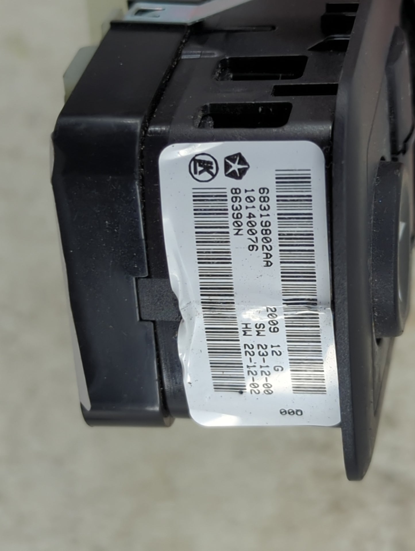 2016-2022 Jeep Grand Cherokee Master Power Window Switch Replacement Driver Side Left P/N:68319802AA 10140076 Fits OEM Used 