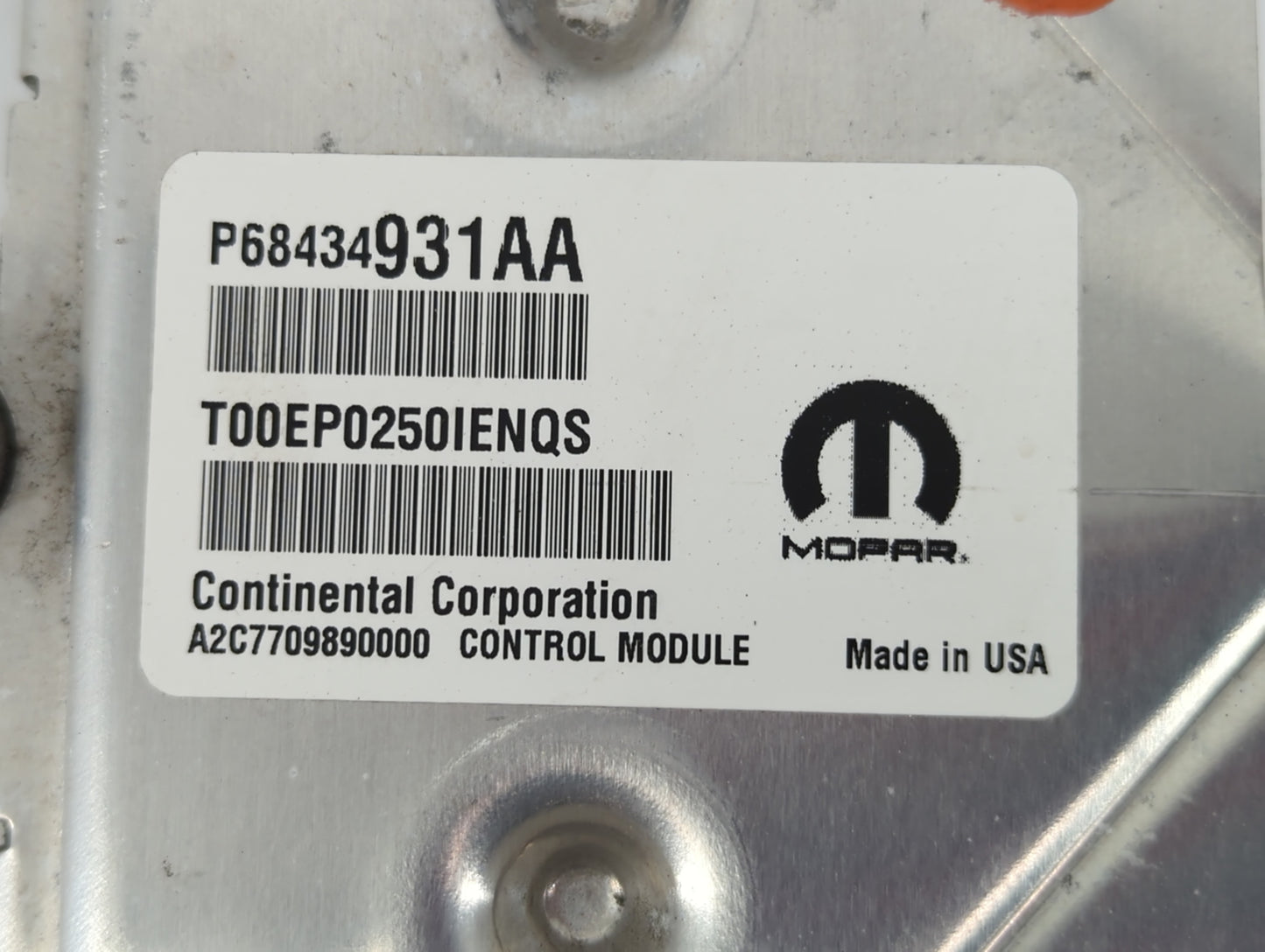 2020-2022 Jeep Grand Cherokee PCM Engine Control Computer ECU ECM PCU OEM P/N:P68434931AA Fits Fits 2020 2021 2022 OEM Used 