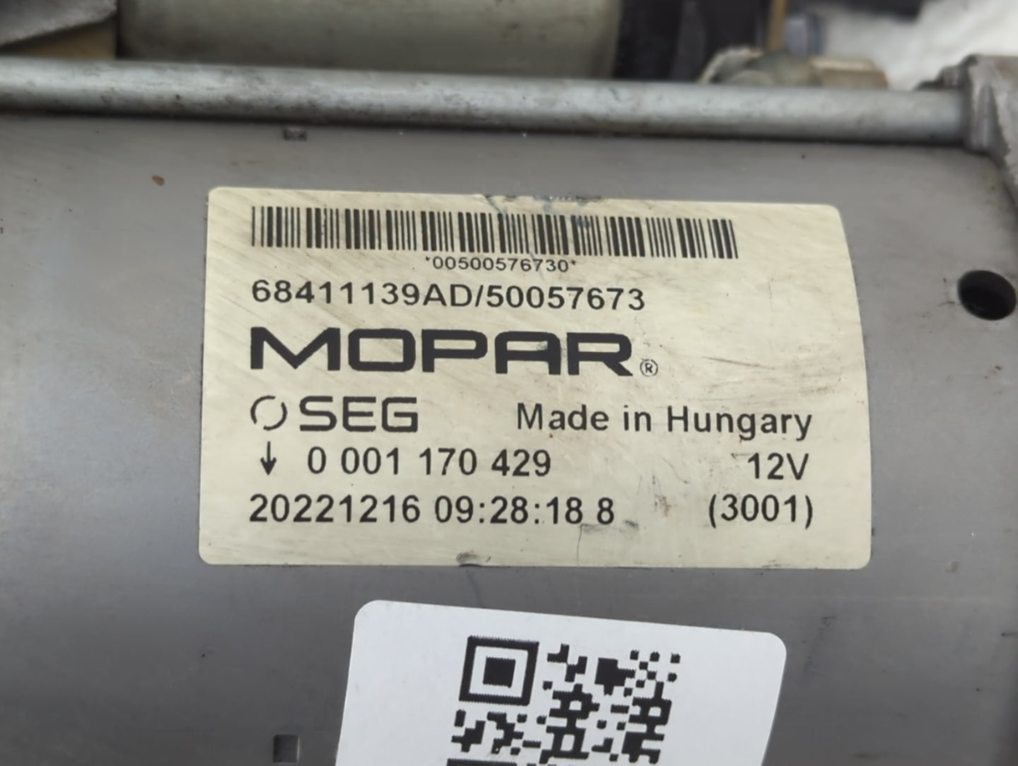 2019-2022 Jeep Renegade Car Starter Motor Solenoid OEM P/N:68411139AD Fits Fits 2019 2020 2021 2022 OEM Used Auto Parts - Oe