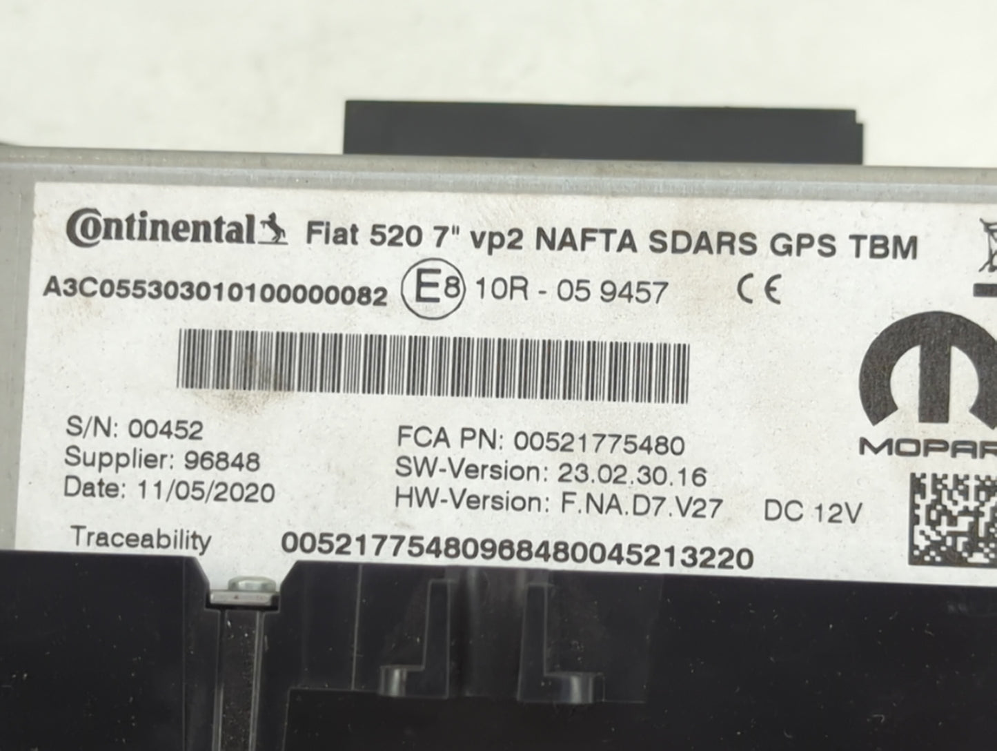 2020 Jeep Renegade Information Display Screen - Oemusedautoparts1.com