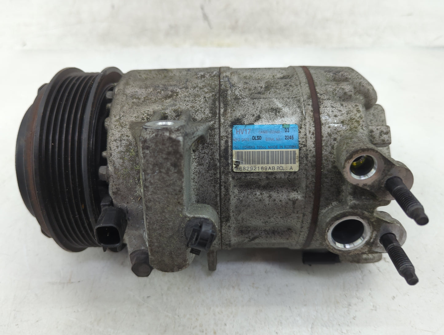 2018-2022 Jeep Wrangler Air Conditioning A/c Ac Compressor Oem - Oemusedautoparts1.com