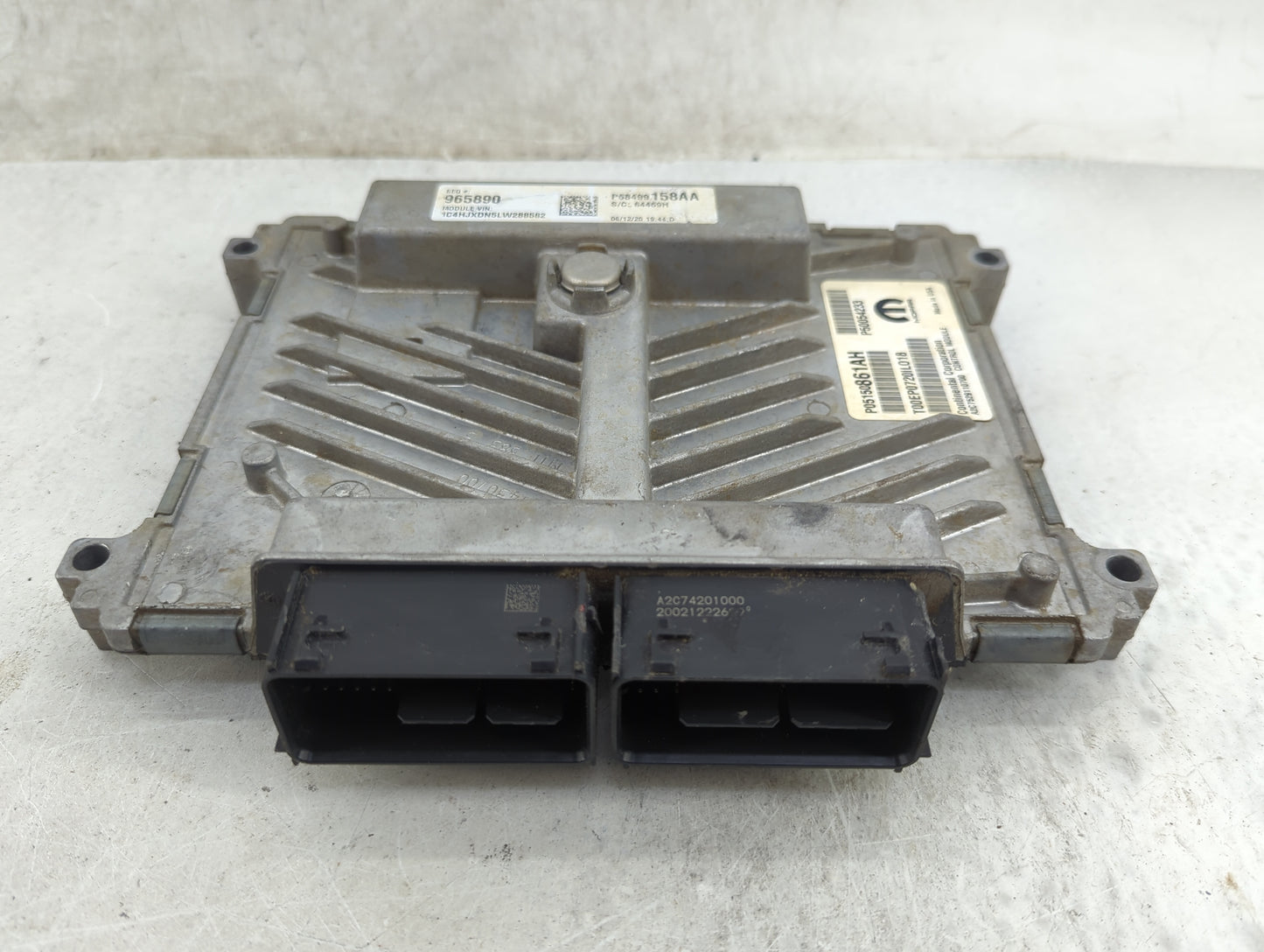 2020-2022 Jeep Wrangler PCM Engine Control Computer ECU ECM PCU OEM P/N:P68499158AA A2C74201000 Fits Fits 2019 2020 2021 202