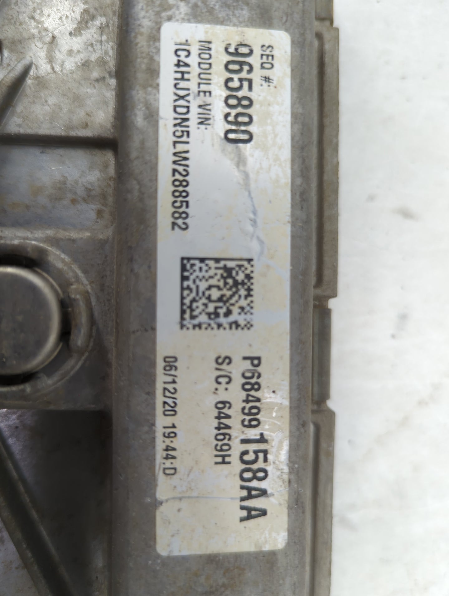 2020-2022 Jeep Wrangler PCM Engine Control Computer ECU ECM PCU OEM P/N:P68499158AA A2C74201000 Fits Fits 2019 2020 2021 202