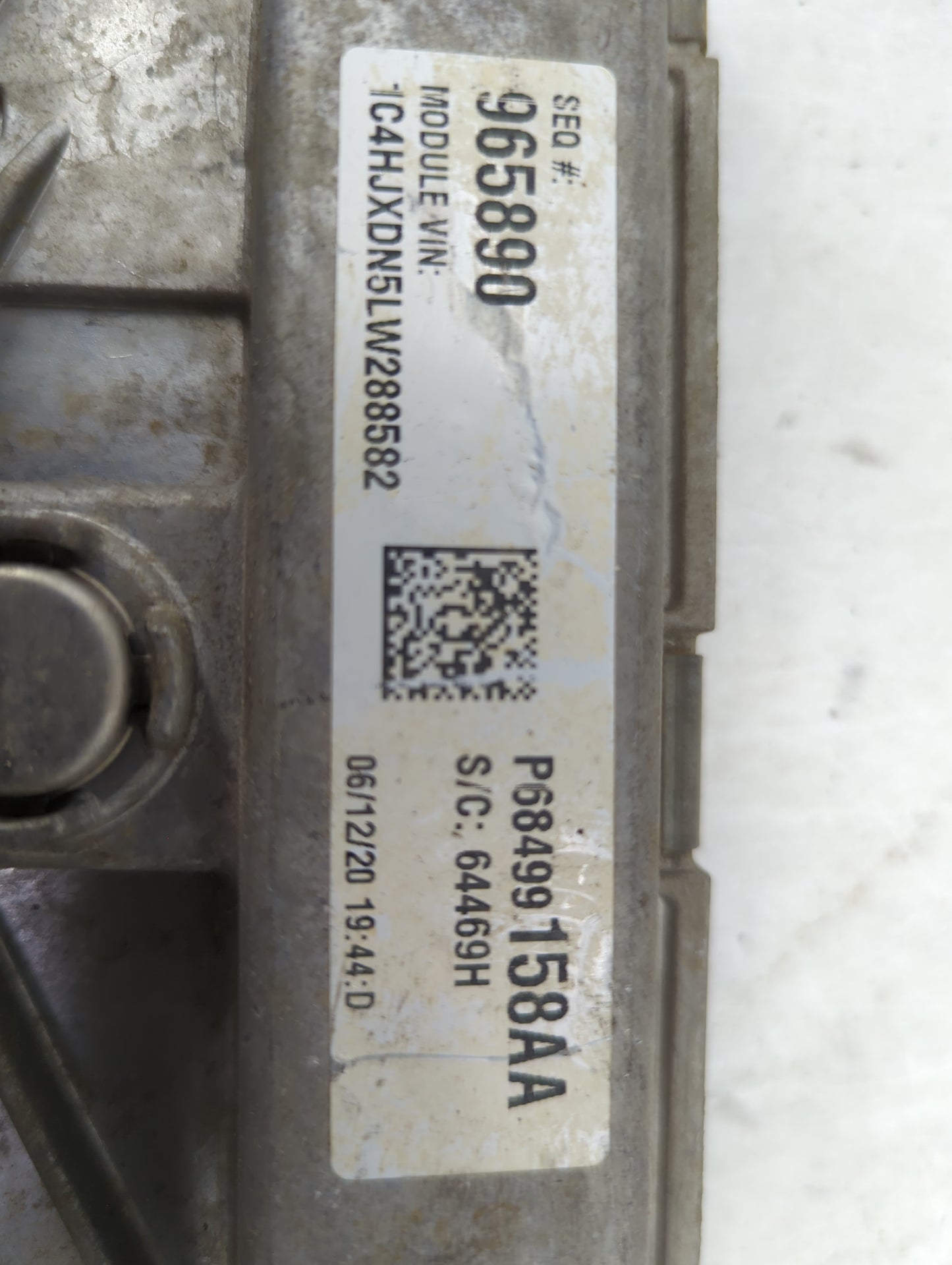 2020-2022 Jeep Wrangler PCM Engine Control Computer ECU ECM PCU OEM P/N:P68499158AA A2C74201000 Fits Fits 2019 2020 2021 202