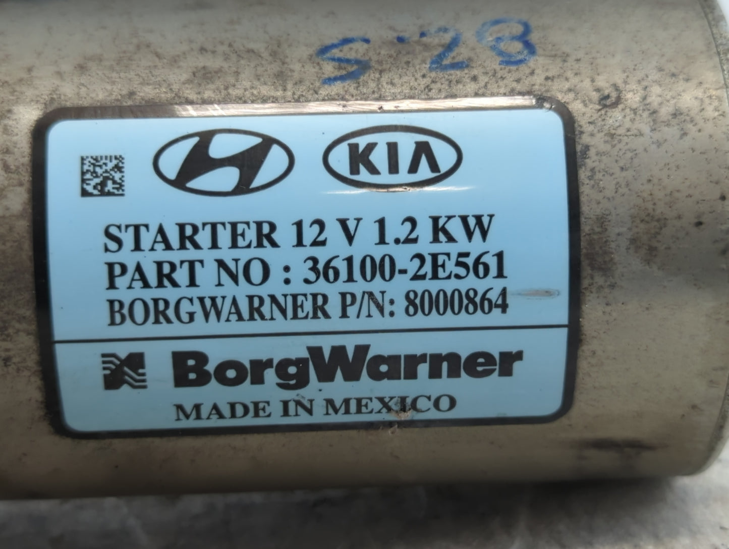 2017-2022 Kia Forte Car Starter Motor Solenoid OEM P/N:36100-2E561 Fits Fits 2017 2018 2019 2020 2021 2022 OEM Used Auto Par