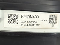 2019-2021 Kia Forte Instrument Cluster Speedometer Gauges P/N:94011-M7430 Fits Fits 2019 2020 2021 OEM Used Auto Parts - Oem