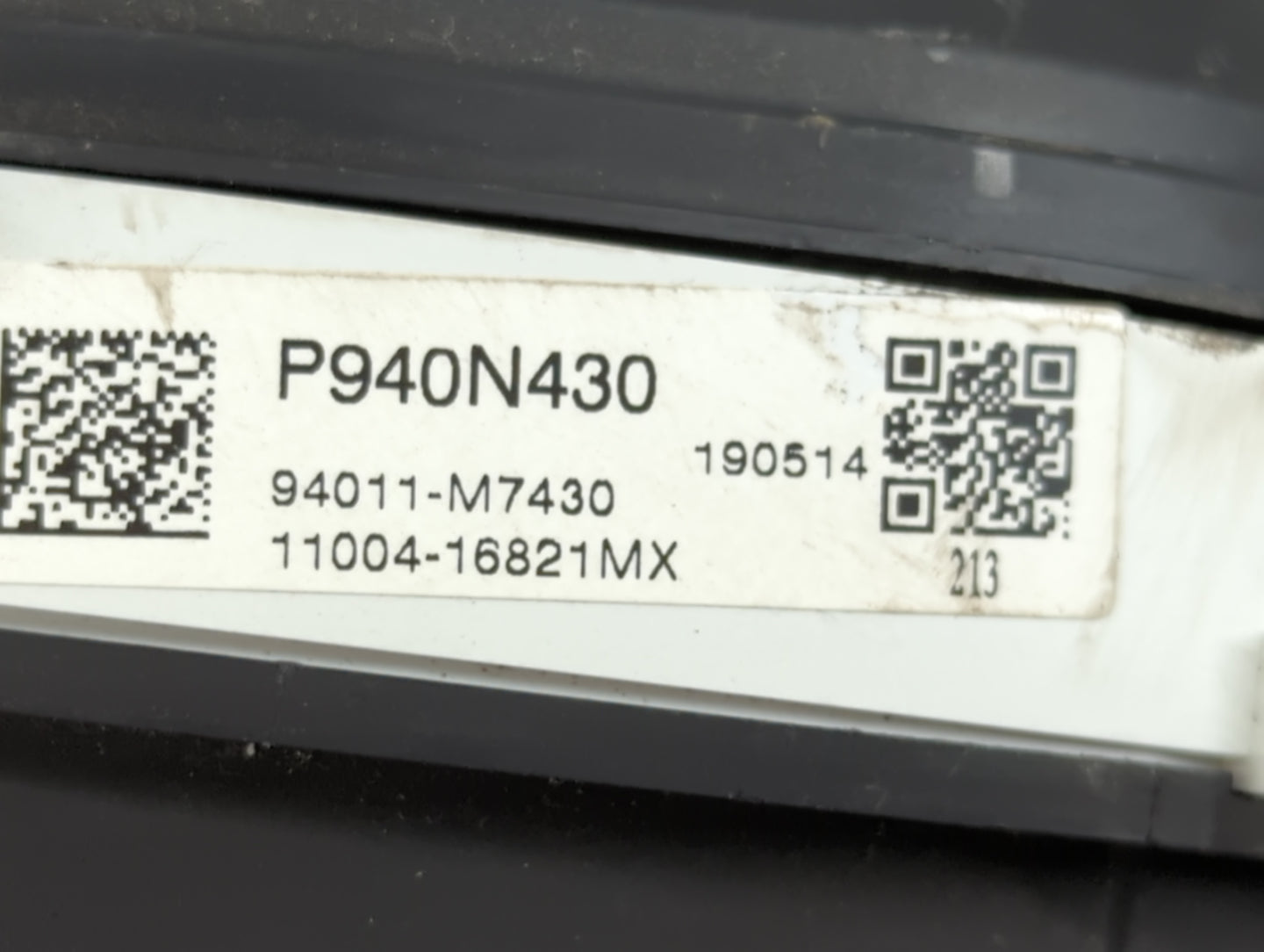 2019-2021 Kia Forte Instrument Cluster Speedometer Gauges P/N:94011-M7430 Fits Fits 2019 2020 2021 OEM Used Auto Parts - Oem
