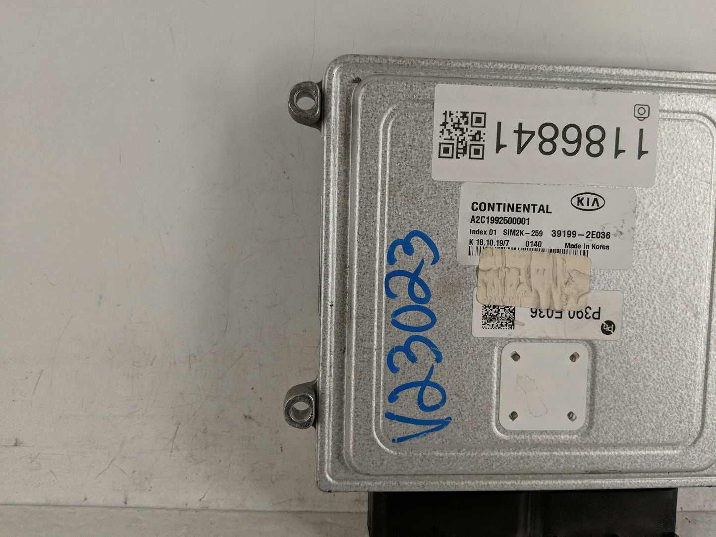 2019-2021 Kia Forte PCM Engine Control Computer ECU ECM PCU OEM P/N:39199-2E036 Fits Fits 2019 2020 2021 OEM Used Auto Parts