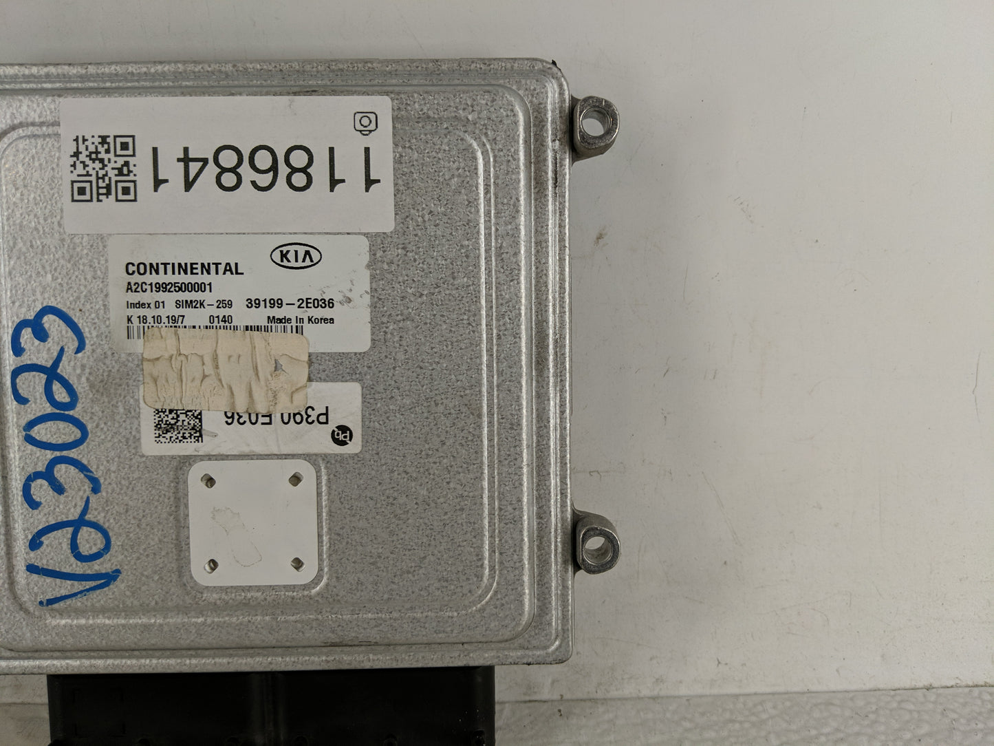 2019-2021 Kia Forte PCM Engine Control Computer ECU ECM PCU OEM P/N:39199-2E036 Fits Fits 2019 2020 2021 OEM Used Auto Parts