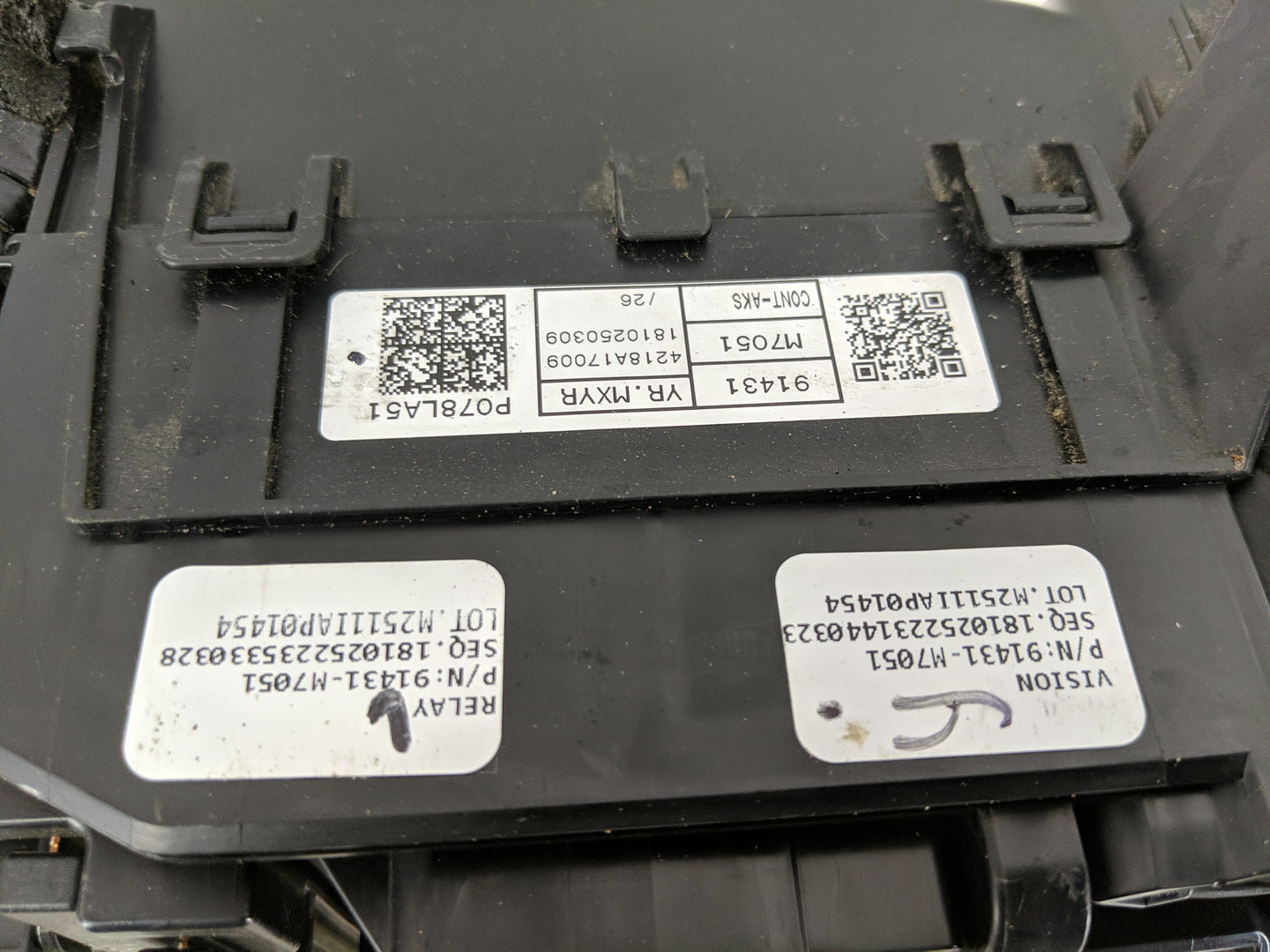 2019-2020 Kia Forte Fusebox Fuse Box Panel Relay Module P/N:91431 M7052 Fits Fits 2019 2020 OEM Used Auto Parts - Oemusedaut
