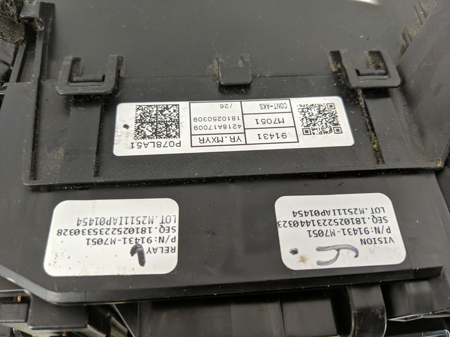 2019-2020 Kia Forte Fusebox Fuse Box Panel Relay Module P/N:91431 M7052 Fits Fits 2019 2020 OEM Used Auto Parts - Oemusedaut