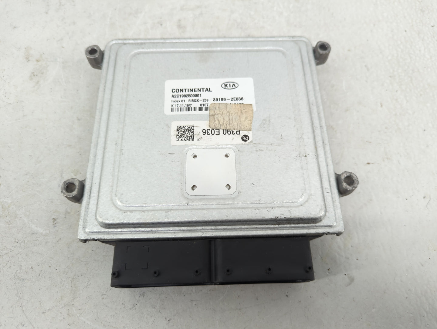 2019-2021 Kia Forte PCM Engine Control Computer ECU ECM PCU OEM P/N:39199-2E036 Fits Fits 2019 2020 2021 OEM Used Auto Parts