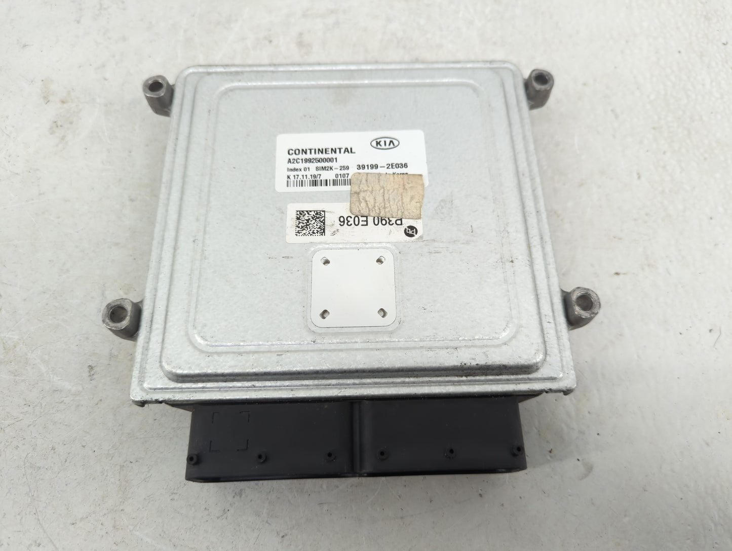 2019-2021 Kia Forte PCM Engine Control Computer ECU ECM PCU OEM P/N:39199-2E036 Fits Fits 2019 2020 2021 OEM Used Auto Parts