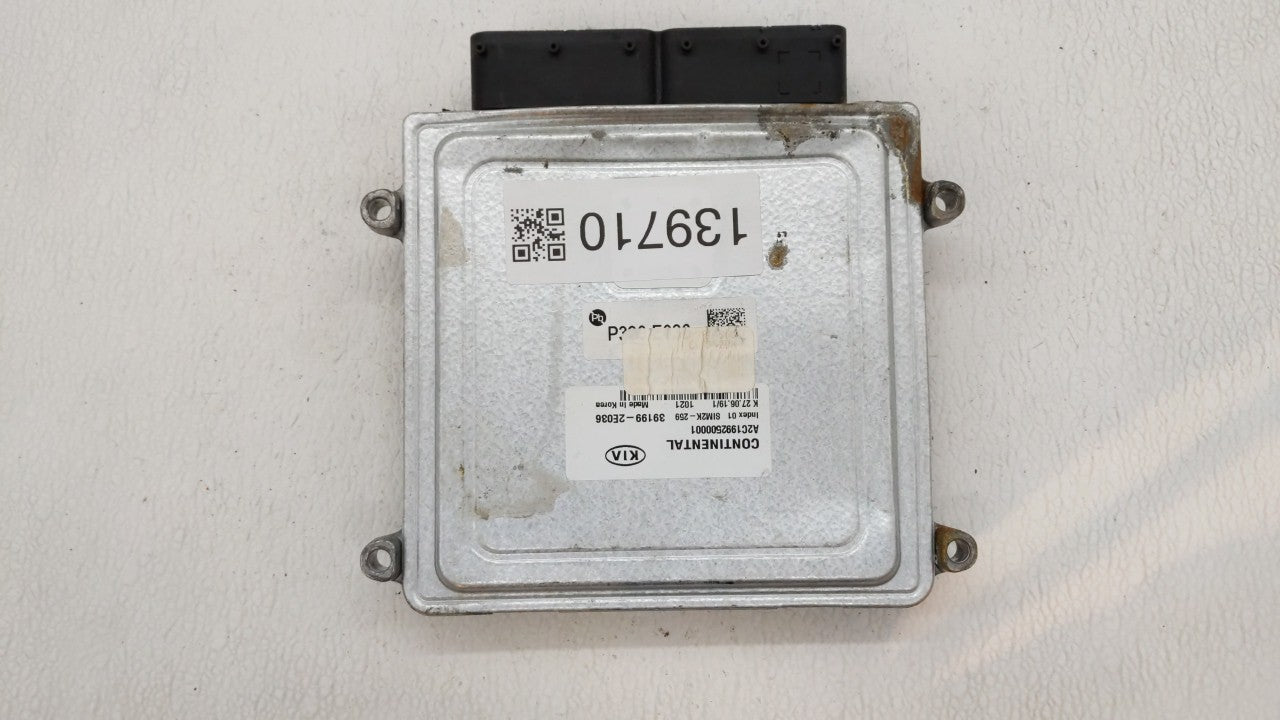 2020 Kia Forte PCM Engine Control Computer ECU ECM PCU OEM P/N:39199-2E036 Fits OEM Used Auto Parts - Oemusedautoparts1.com