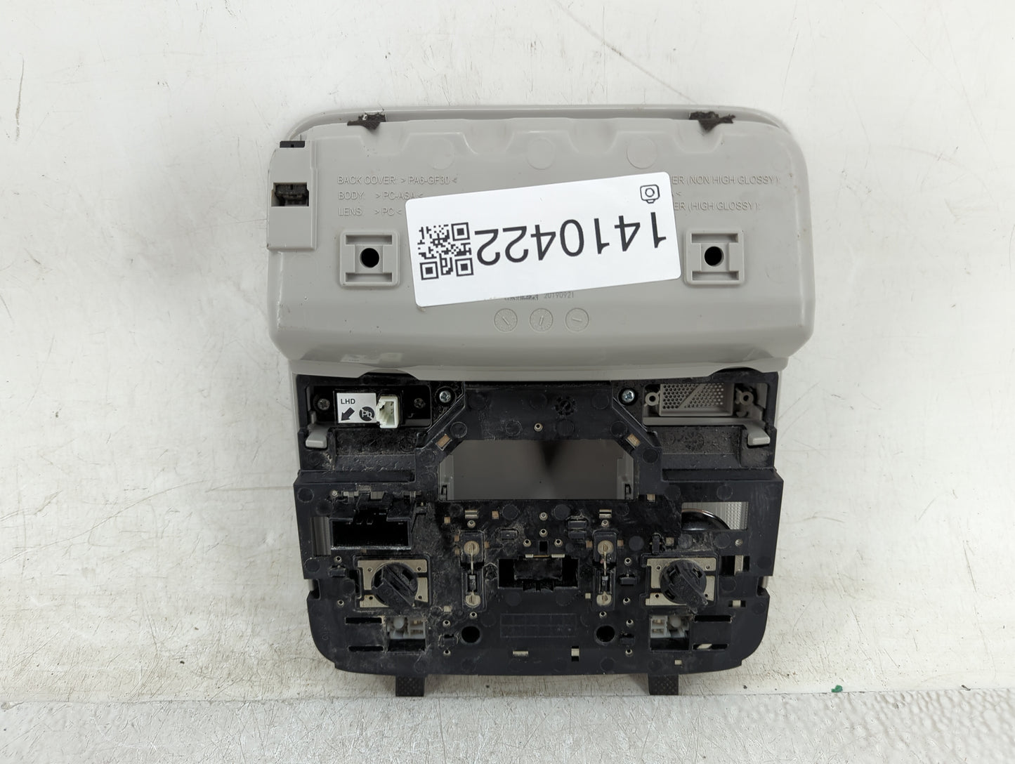 2020 Kia Forte Overhead Roof Console - Oemusedautoparts1.com