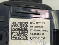 2019-2021 Kia Forte Climate Control Module Temperature AC/Heater Replacement P/N:97250-M6130WK Fits Fits 2019 2020 2021 OEM 