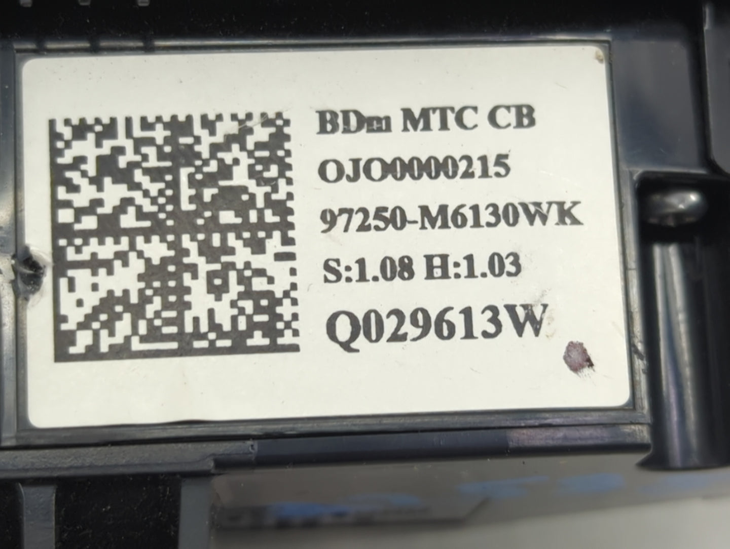 2019-2021 Kia Forte Climate Control Module Temperature AC/Heater Replacement P/N:97250-M6130WK Fits Fits 2019 2020 2021 OEM 