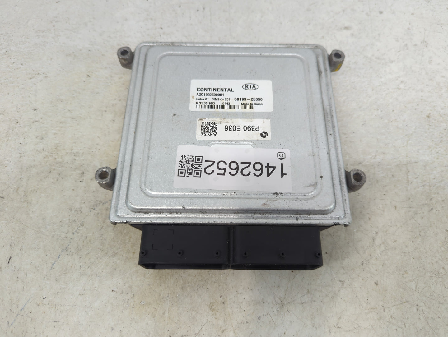 2019-2021 Kia Forte PCM Engine Control Computer ECU ECM PCU OEM P/N:39199-2E036 A2C1992500001, SIM2K-259 Fits Fits 2019 2020