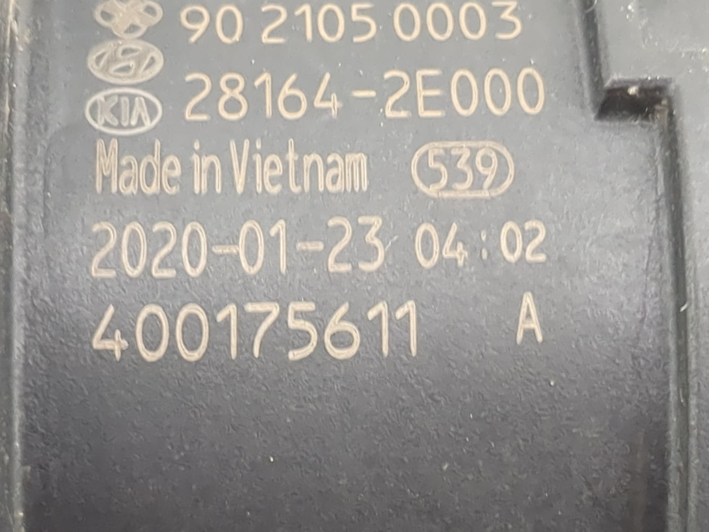 2019-2022 Kia Forte Mass Air Flow Meter Maf 1486443 - Oemusedautoparts1.com