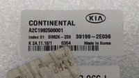 2019 Kia Forte PCM Engine Control Computer ECU ECM PCU OEM P/N:39199-2E036 Fits OEM Used Auto Parts - Oemusedautoparts1.com