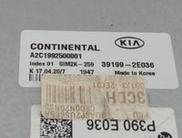 2020 Kia Forte PCM Engine Control Computer ECU ECM PCU OEM P/N:39199-2E036 Fits OEM Used Auto Parts - Oemusedautoparts1.com