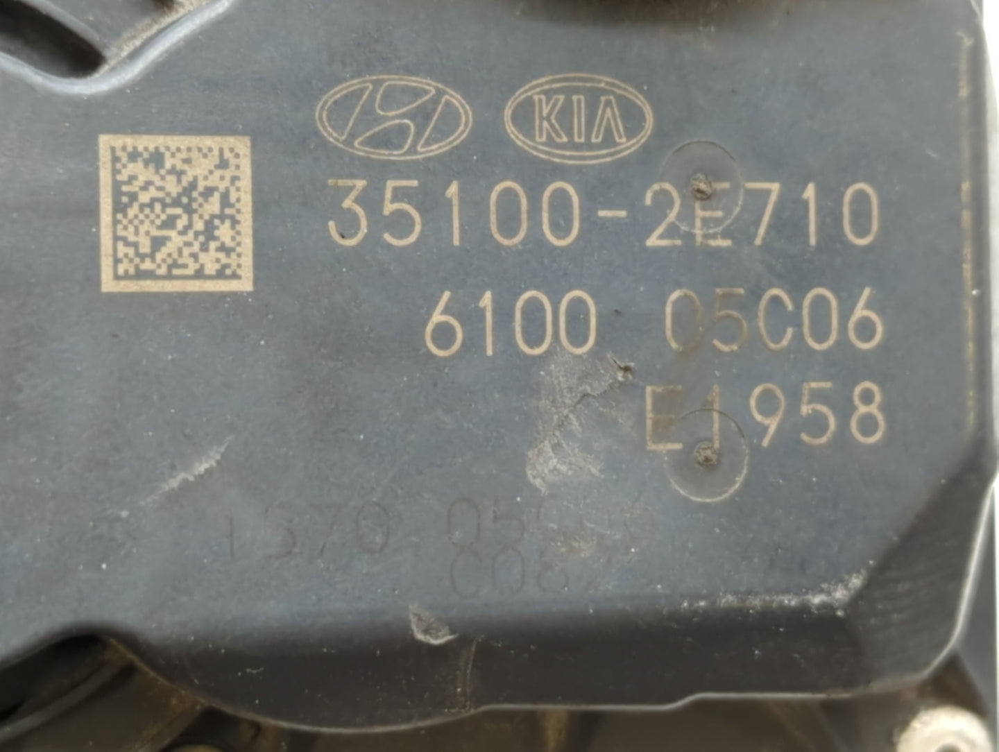 2020 Kia Forte Throttle Body P/N:35100-2E710 Fits OEM Used Auto Parts - Oemusedautoparts1.com
