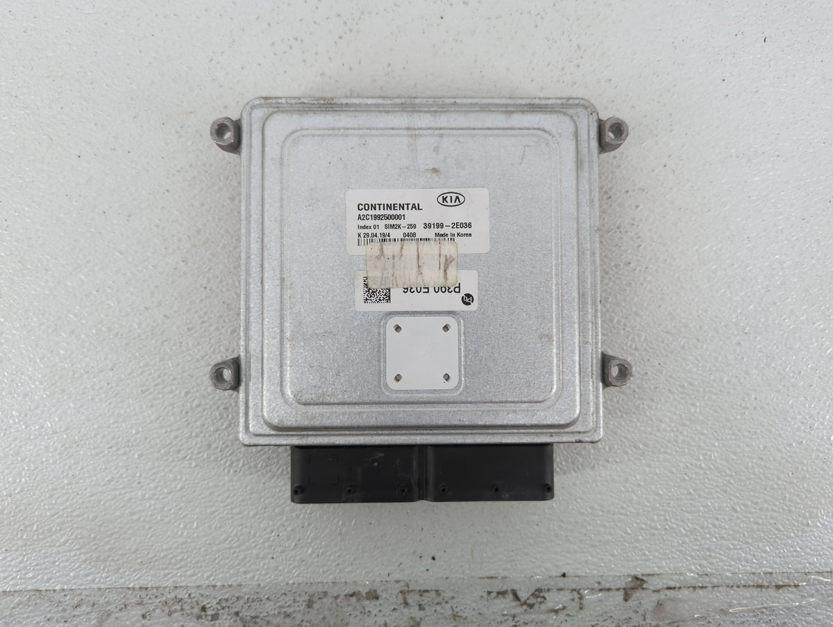 2019-2021 Kia Forte PCM Engine Control Computer ECU ECM PCU OEM P/N:39199-2E036 Fits 2019 2020 2021 OEM Used Auto Parts - Oe