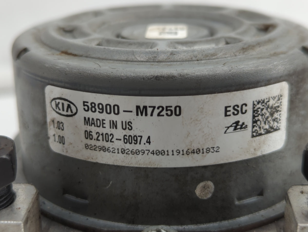 2019-2021 Kia Forte Anti-Lock Brake ABS Pump Module Actuator OEM P/N:58900-M7450 58900-M7200, 58900-M7250 Fits Fits 2019 202