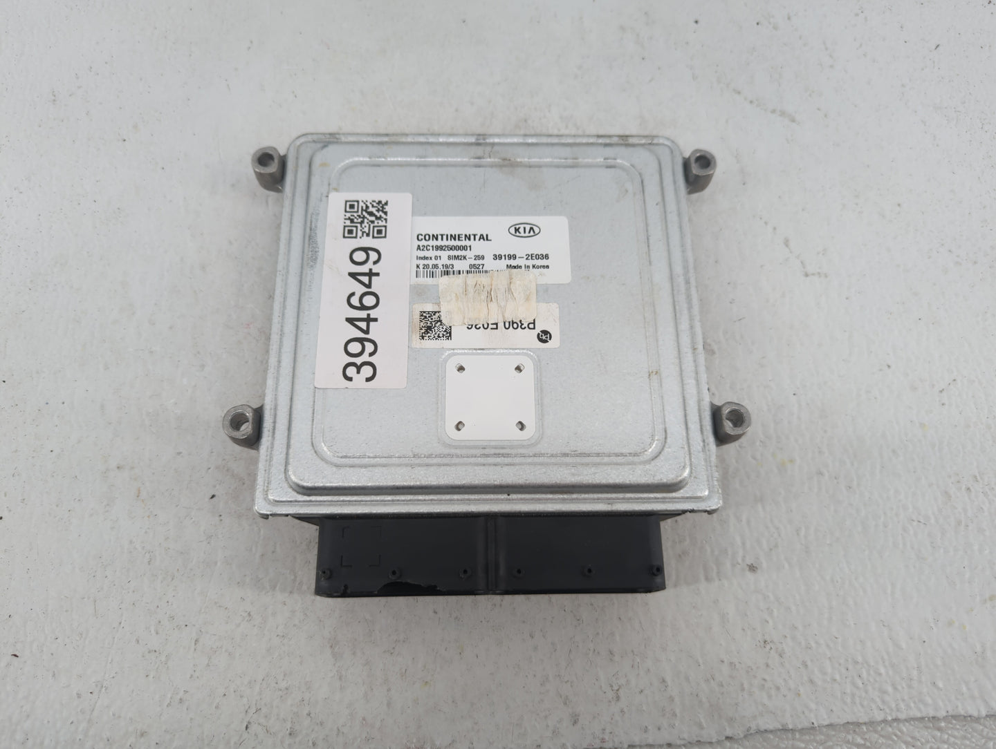 2020 Kia Forte PCM Engine Control Computer ECU ECM PCU OEM P/N:39199-2E036 Fits OEM Used Auto Parts - Oemusedautoparts1.com