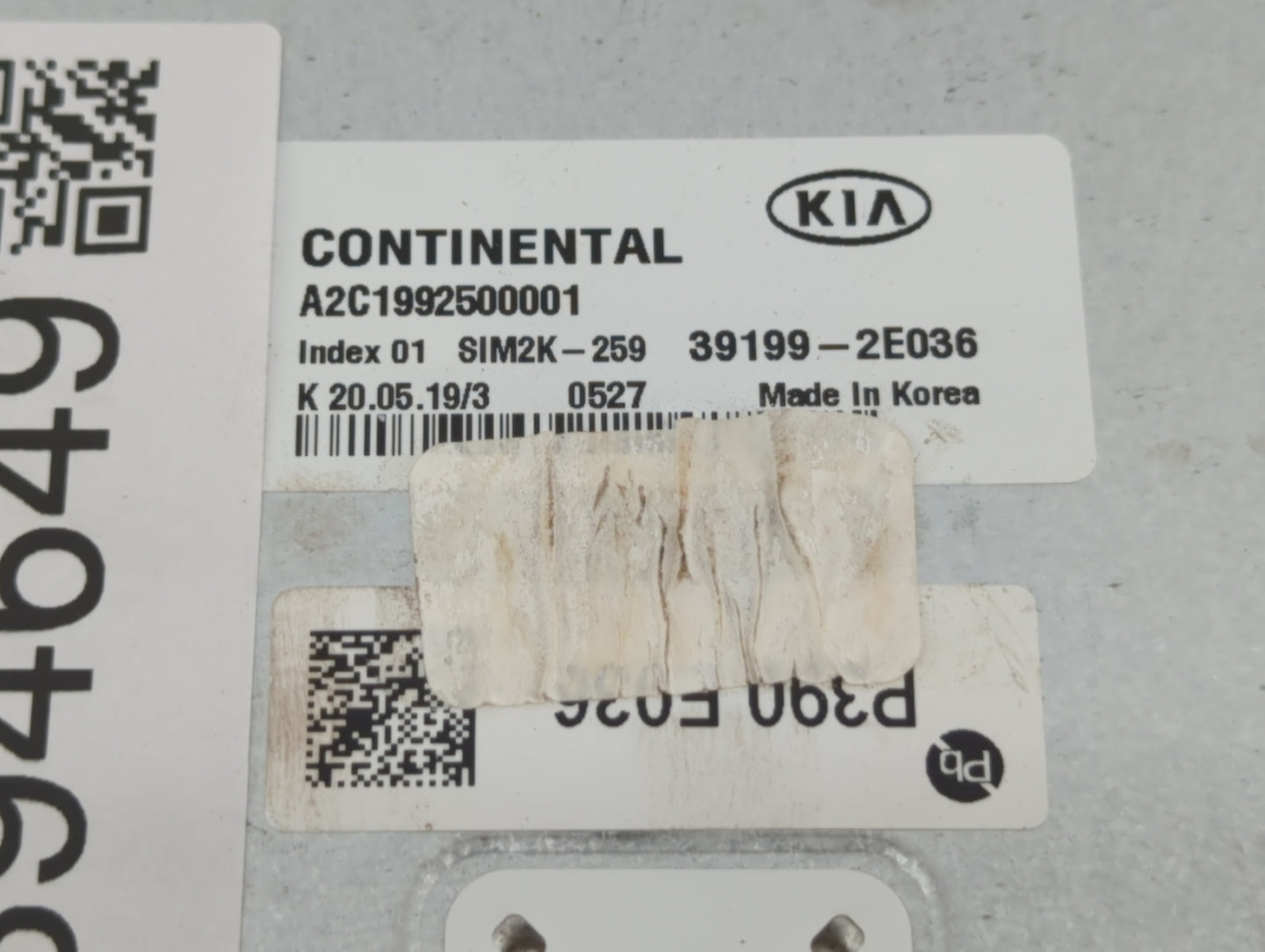 2020 Kia Forte PCM Engine Control Computer ECU ECM PCU OEM P/N:39199-2E036 Fits OEM Used Auto Parts - Oemusedautoparts1.com