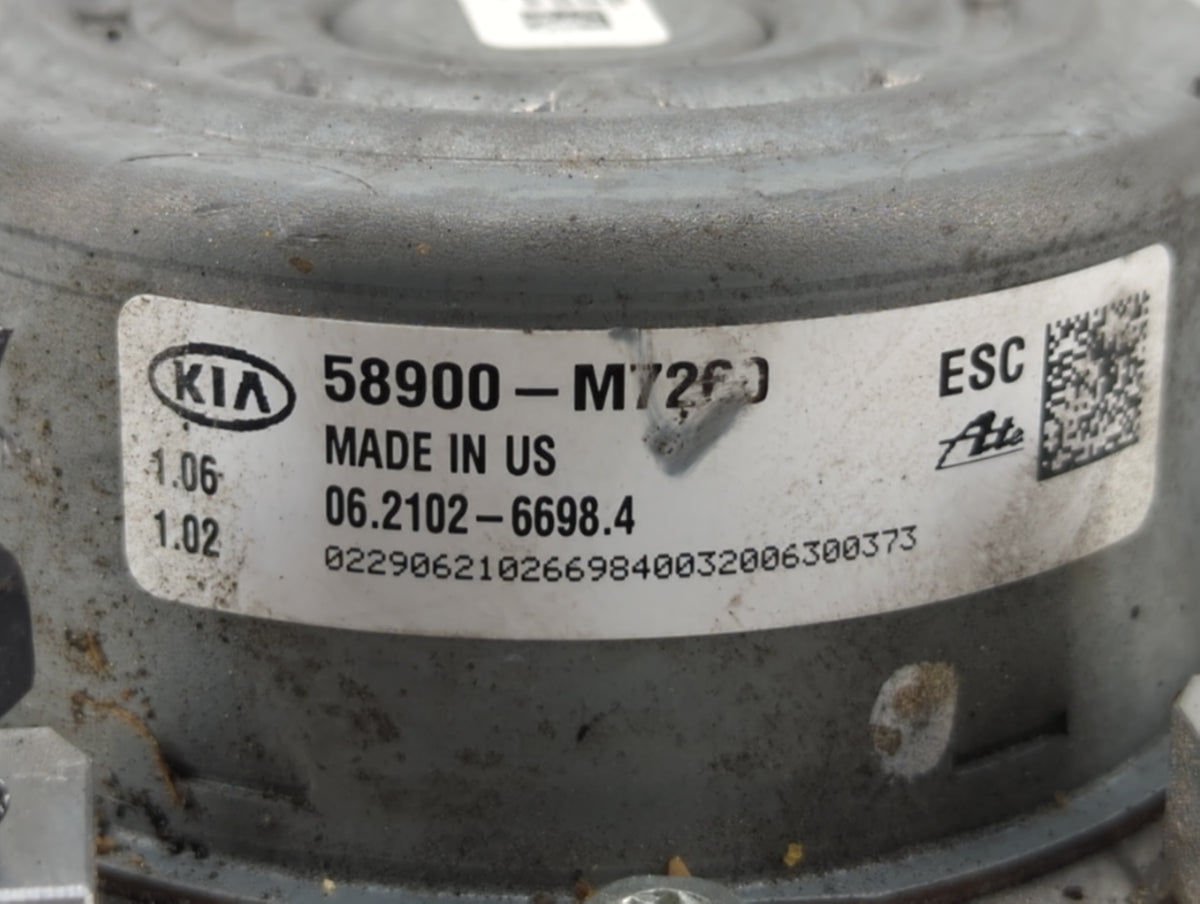 2019-2021 Kia Forte Anti-Lock Brake ABS Pump Module Actuator OEM P/N:58900-M7450 58900-M7200, 58900-M7250 Fits Fits 2019 202