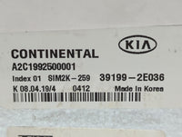 2020-2021 Kia Forte PCM Engine Control Computer ECU ECM PCU OEM P/N:39199-2E036 Fits Fits 2020 2021 OEM Used Auto Parts - Oe