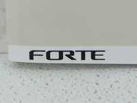 2020 Kia Forte Owners Manual Book Guide OEM Used Auto Parts - Oemusedautoparts1.com