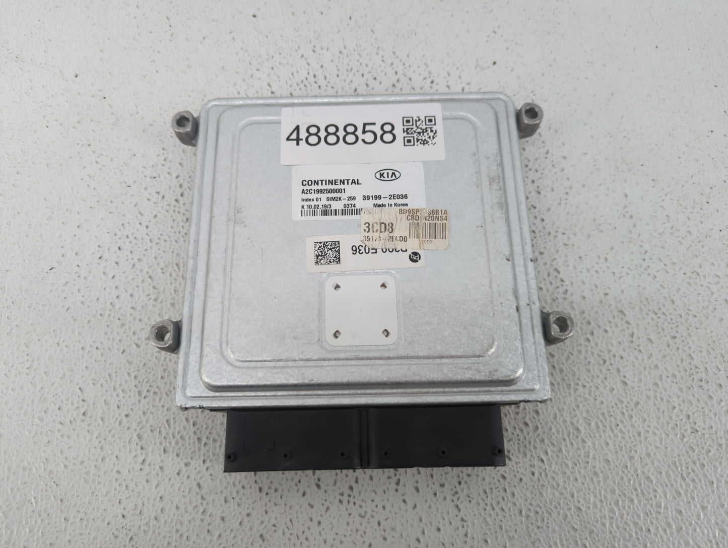 2020-2021 Kia Forte PCM Engine Control Computer ECU ECM PCU OEM P/N:39199-2E036 Fits Fits 2020 2021 OEM Used Auto Parts - Oe