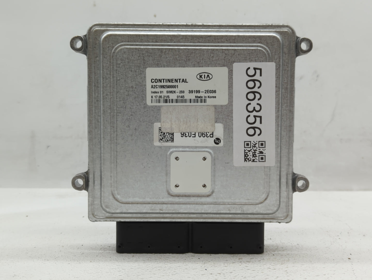 2019-2021 Kia Forte PCM Engine Control Computer ECU ECM PCU OEM P/N:39199-2E036 Fits Fits 2019 2020 2021 OEM Used Auto Parts