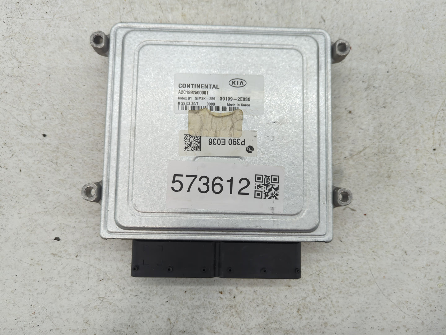 2020-2021 Kia Forte PCM Engine Control Computer ECU ECM PCU OEM P/N:39199-2E036 Fits Fits 2020 2021 OEM Used Auto Parts - Oe