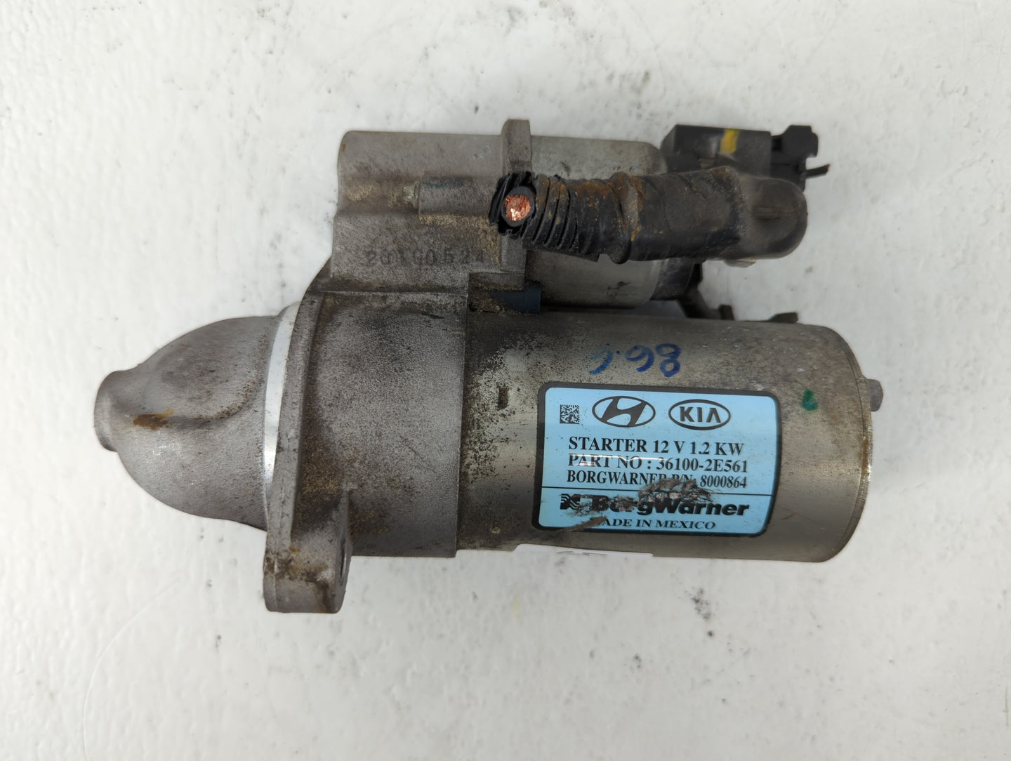 2017-2022 Kia Forte Car Starter Motor Solenoid OEM P/N:36100-2E561 Fits Fits 2017 2018 2019 2020 2021 2022 OEM Used Auto Par