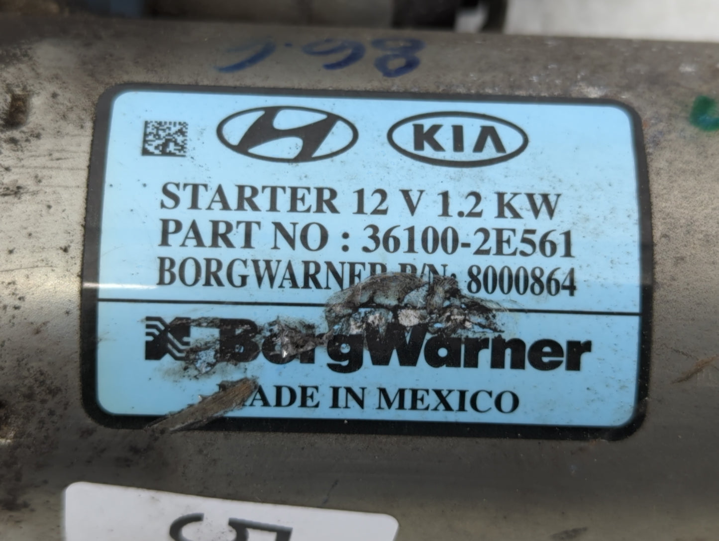 2017-2022 Kia Forte Car Starter Motor Solenoid OEM P/N:36100-2E561 Fits Fits 2017 2018 2019 2020 2021 2022 OEM Used Auto Par