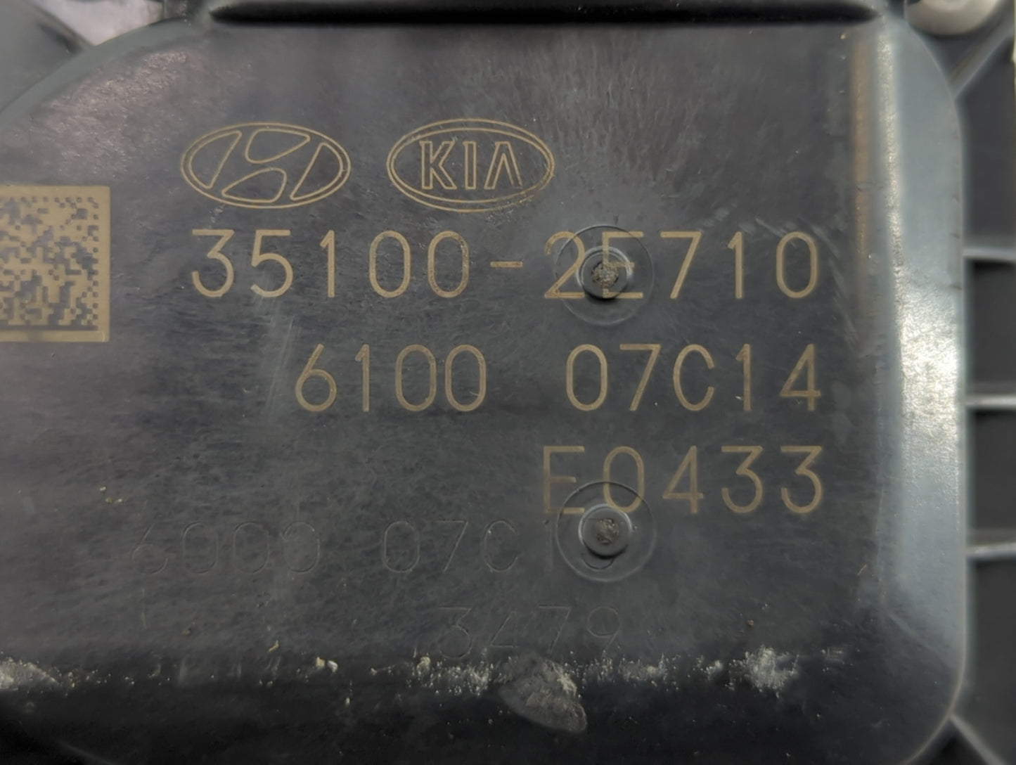 2019 Kia Forte Throttle Body P/N:6100 07C14 35100-2E710 Fits OEM Used Auto Parts - Oemusedautoparts1.com
