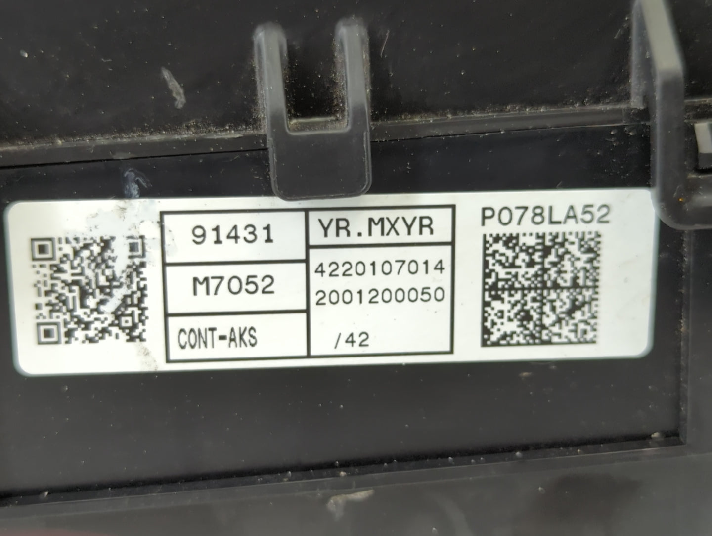 2019-2020 Kia Forte Fusebox Fuse Box Panel Relay Module P/N:91431 M7052 Fits Fits 2019 2020 OEM Used Auto Parts - Oemusedaut