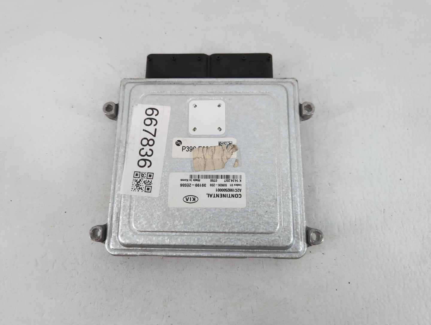 2019-2021 Kia Forte PCM Engine Control Computer ECU ECM PCU OEM P/N:39199-2E036 Fits Fits 2019 2020 2021 OEM Used Auto Parts