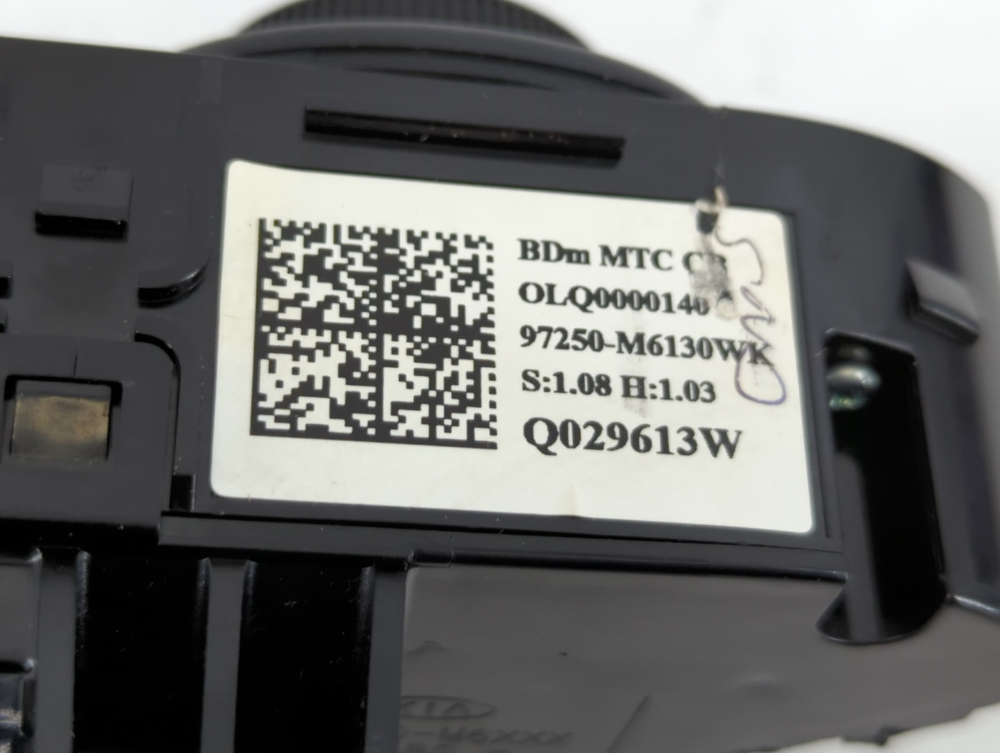 2019-2021 Kia Forte Climate Control Module Temperature AC/Heater Replacement P/N:Q029613W 97250-M6130WK Fits Fits 2019 2020 