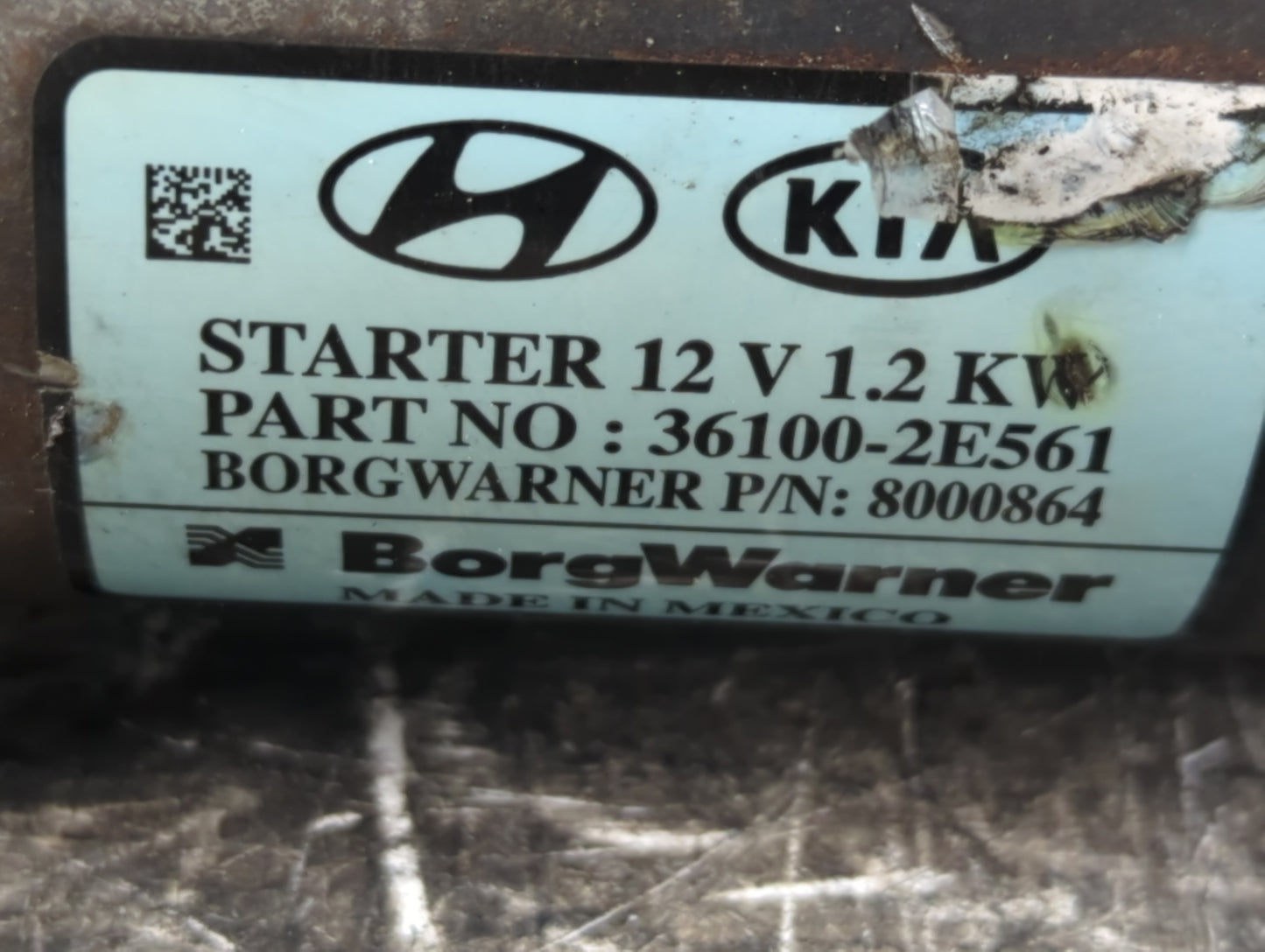 2017-2022 Kia Forte Car Starter Motor Solenoid OEM P/N:36100-2E561 Fits Fits 2017 2018 2019 2020 2021 2022 OEM Used Auto Par